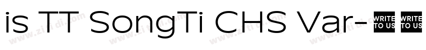 is TT SongTi CHS Var字体转换